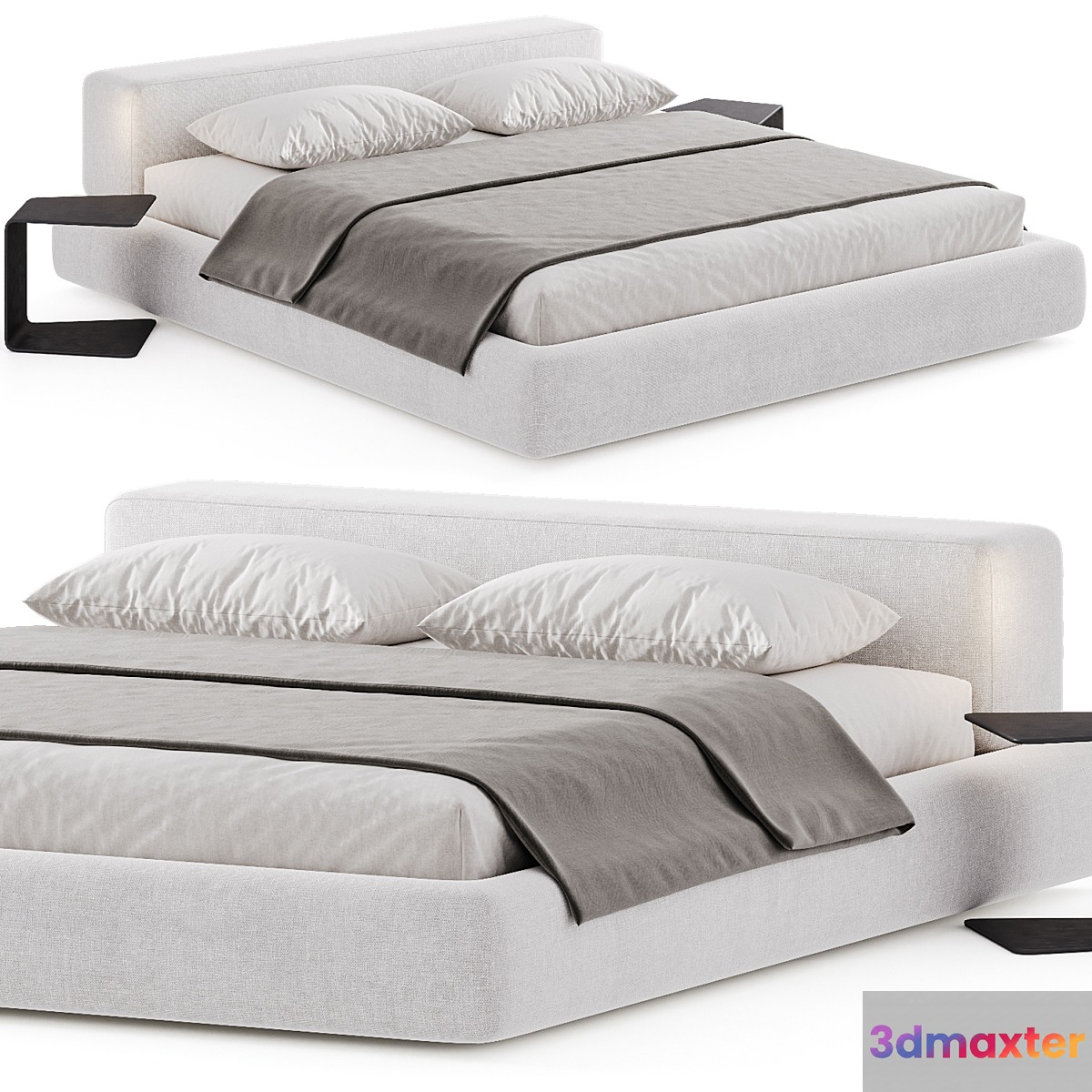 Atom Slow Bed 3D Max