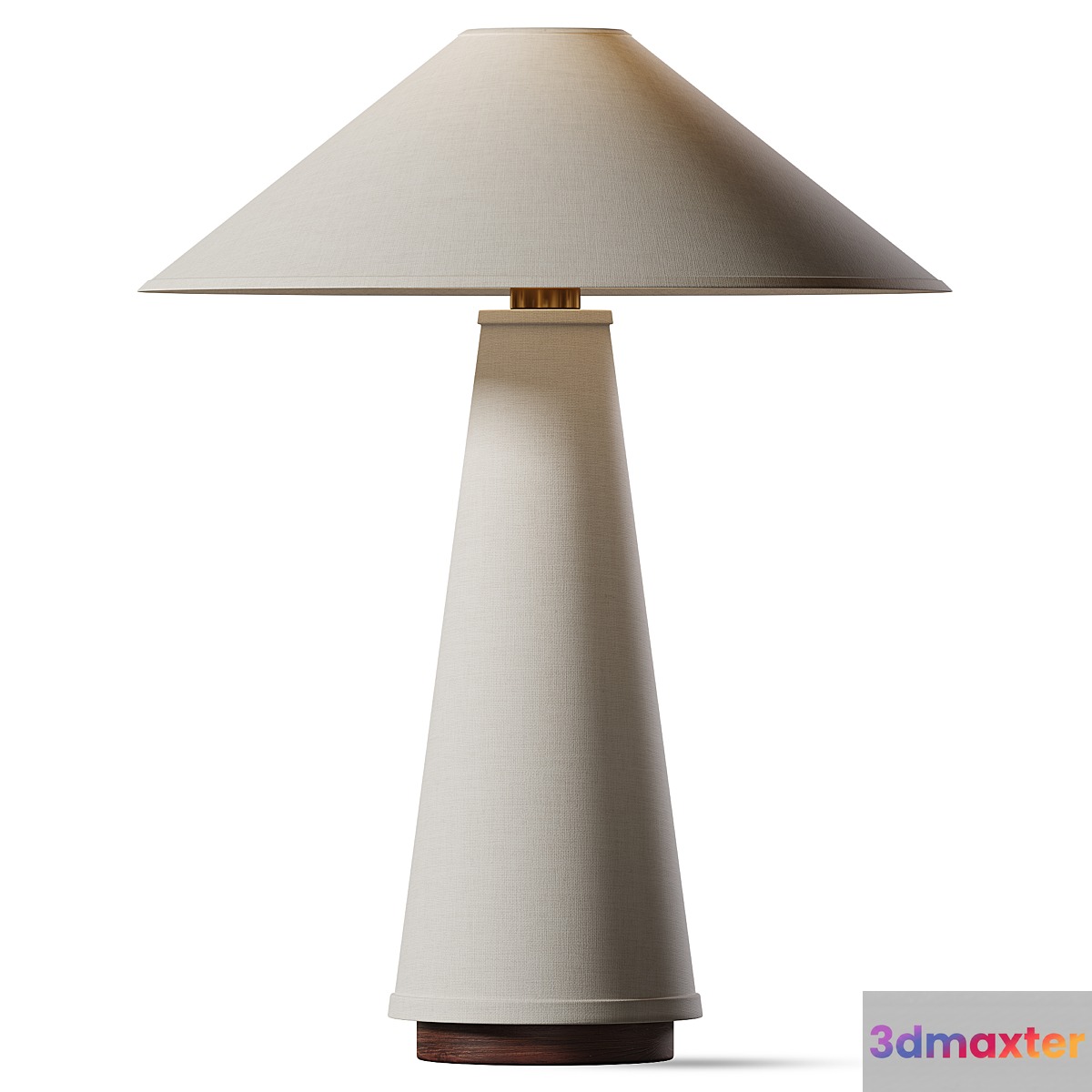 Linden Table Lamp Cream 3D Max