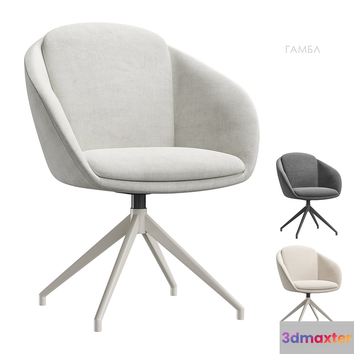 Gamble chair Divan.ru 3D Max