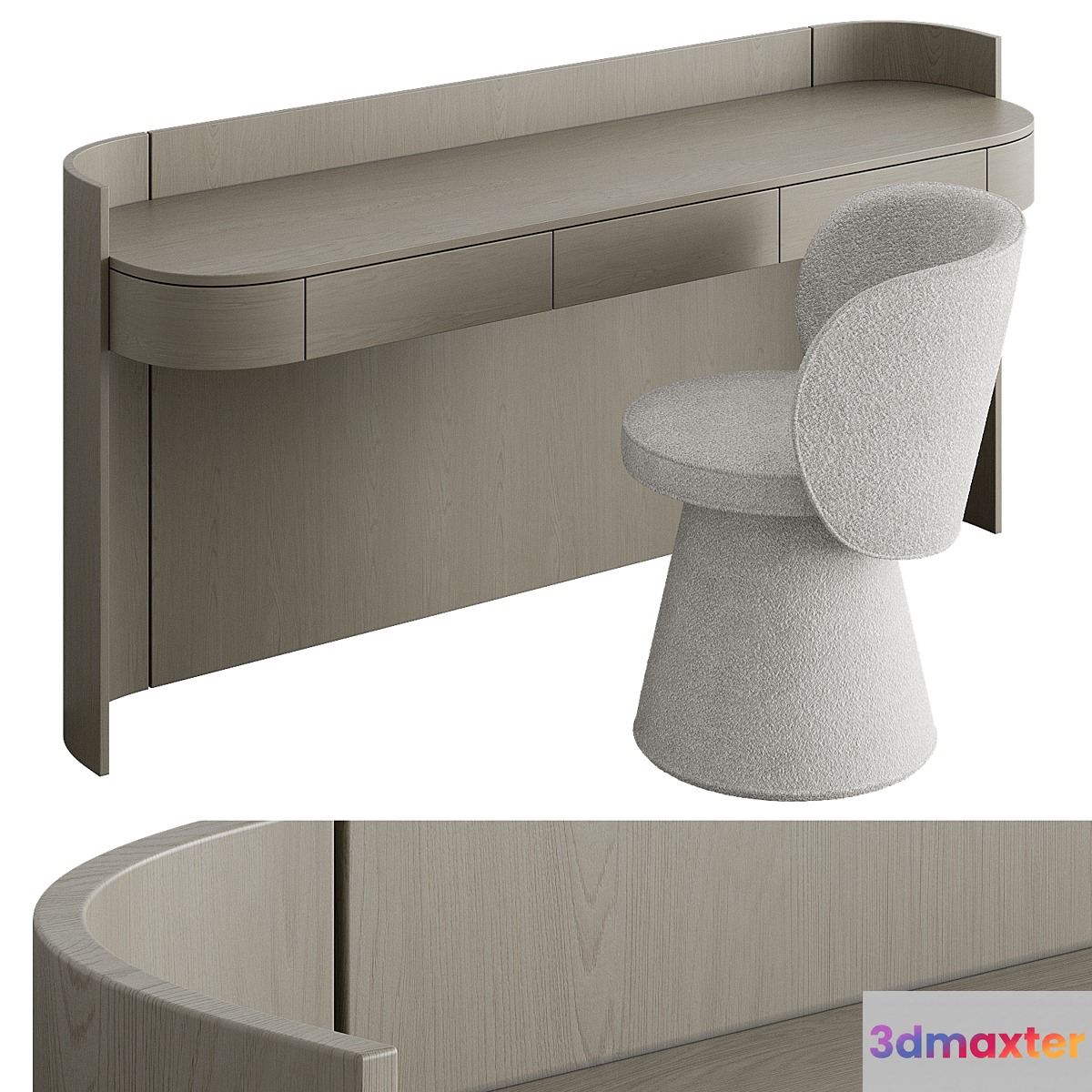 Dressing table 002 by bino home 3D Max