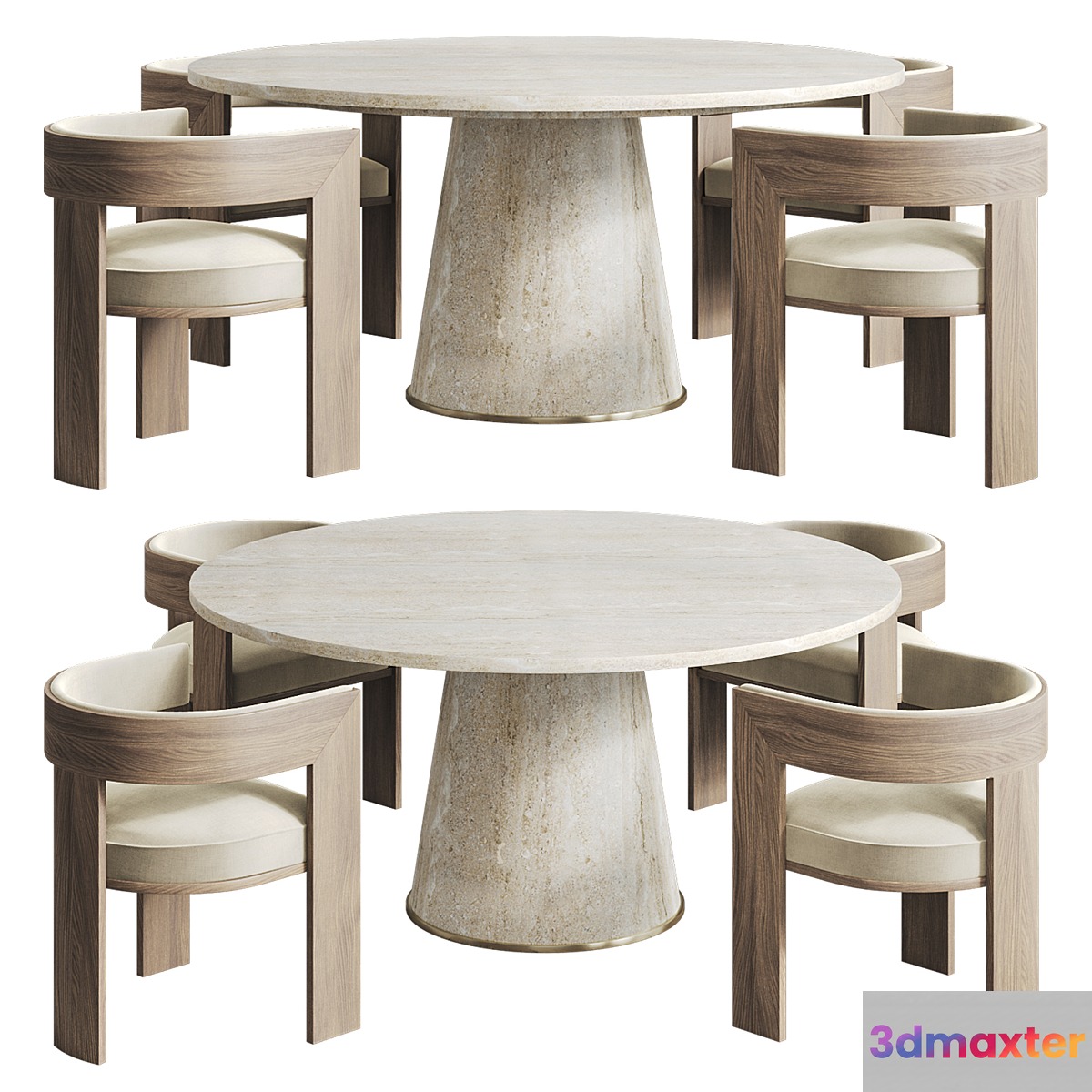 Chair ASPEN Table VELLAH 3D Max