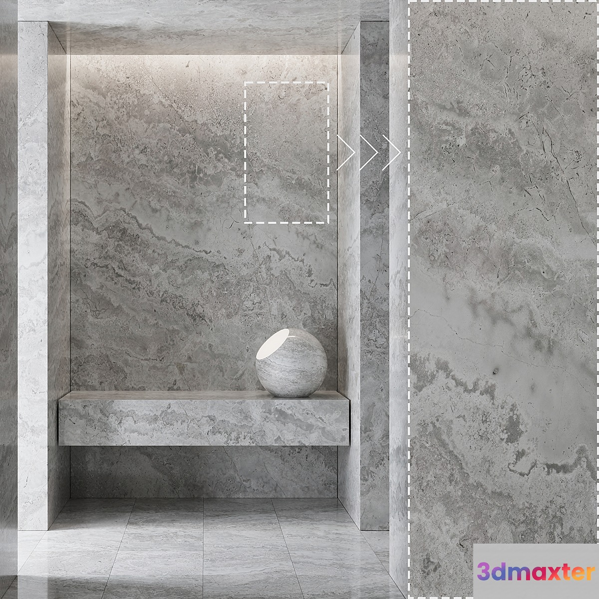 Marble Stone No205 3D Max