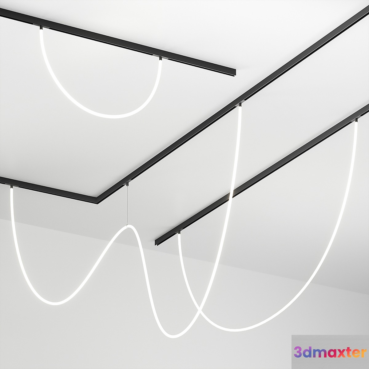 Track magnetic system Slim Magnetic from ELECTROSTANDARD 3D Max