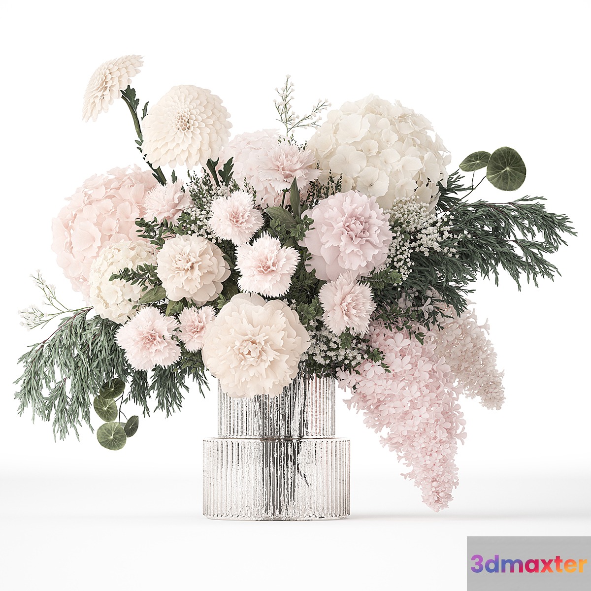 Bouquet of flowers. Set 391. 3D Max