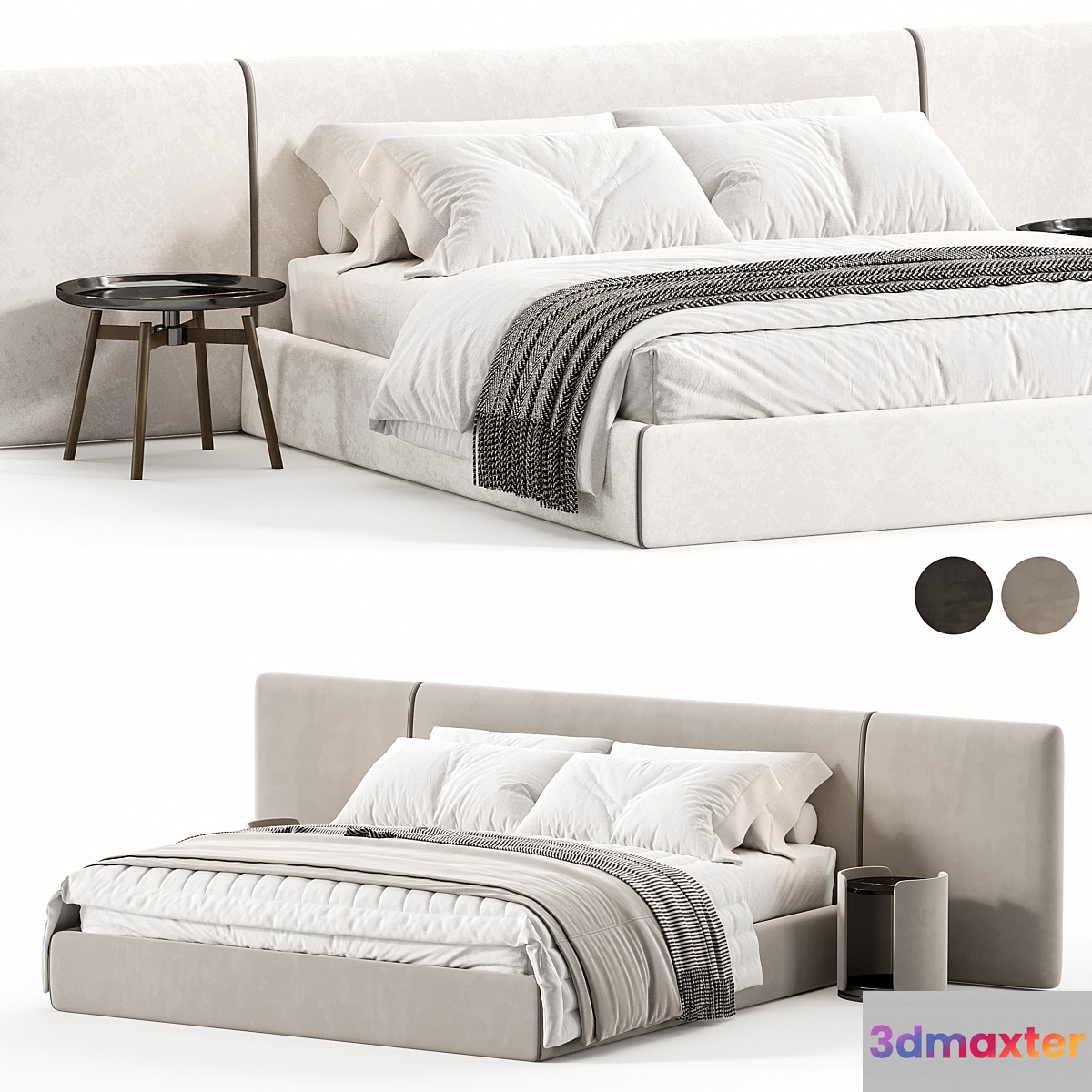 Double bed SUITE 3D Max