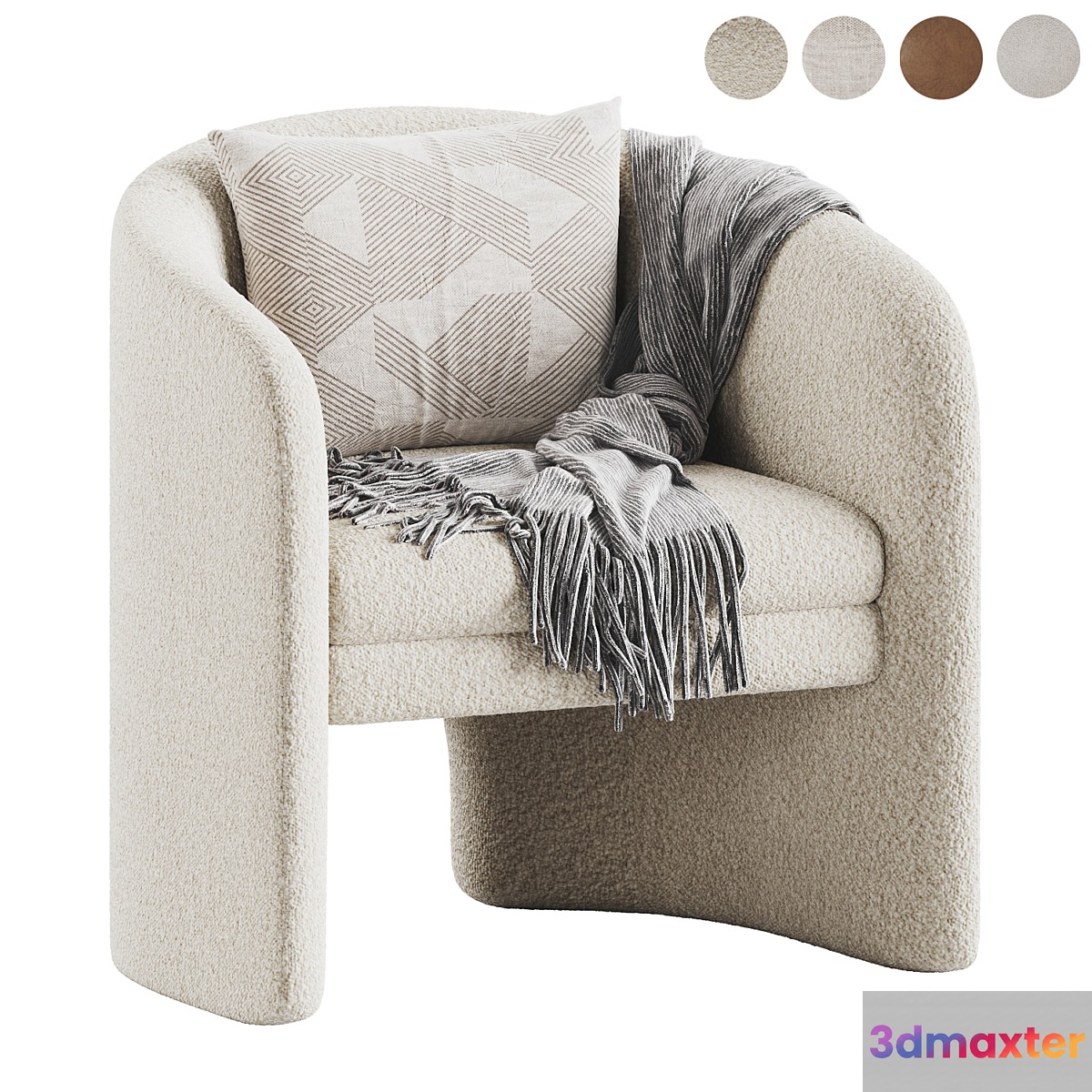 Westwing Mairo armchair 3D Max