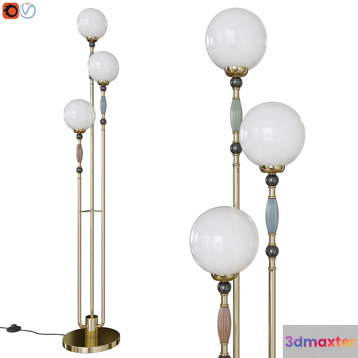 Floor lamp Odeon Light 5405_3F PALLE 3D Max