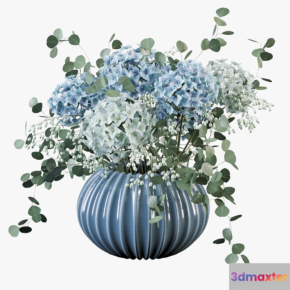 Hydrangea bouquet 3D Max