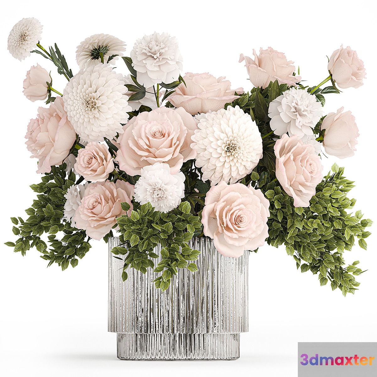 Bouquet of flowers. Set 393. 3D Max