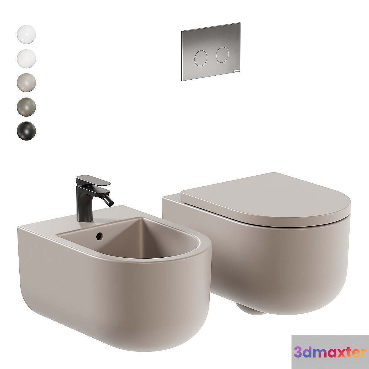 Gruppo Geromin Stino Wall-Hung WC - No.2 3D Max