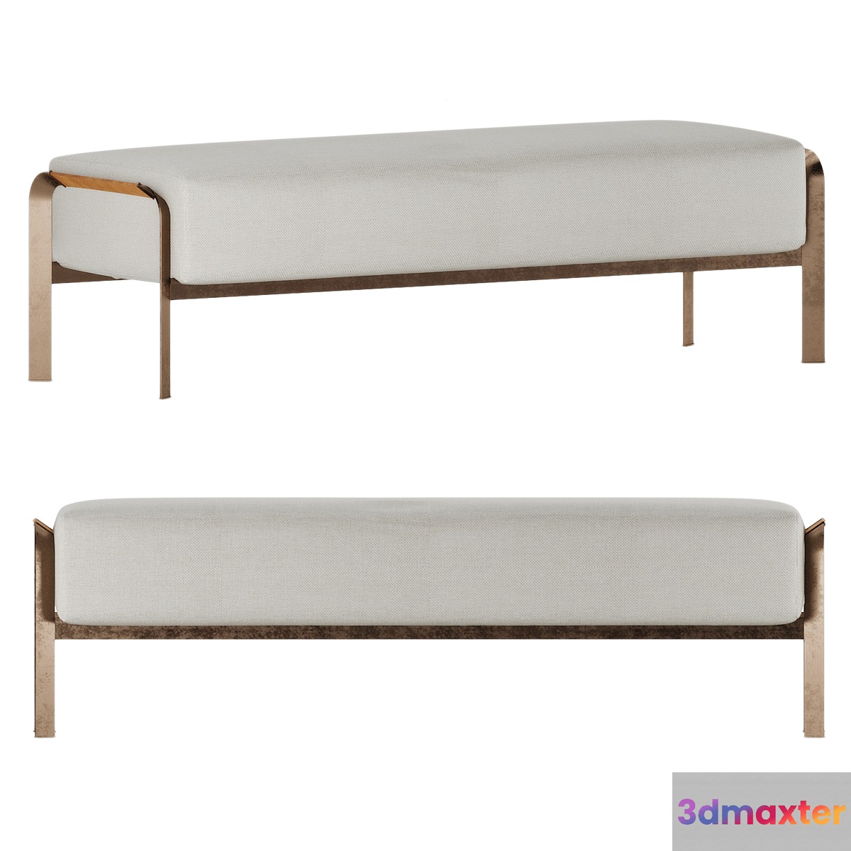 Banquette Rugiano Arthur 3D Max