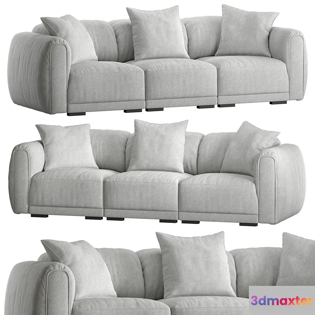 Nuvola three-seater sofa from Dantonehome 3D Max