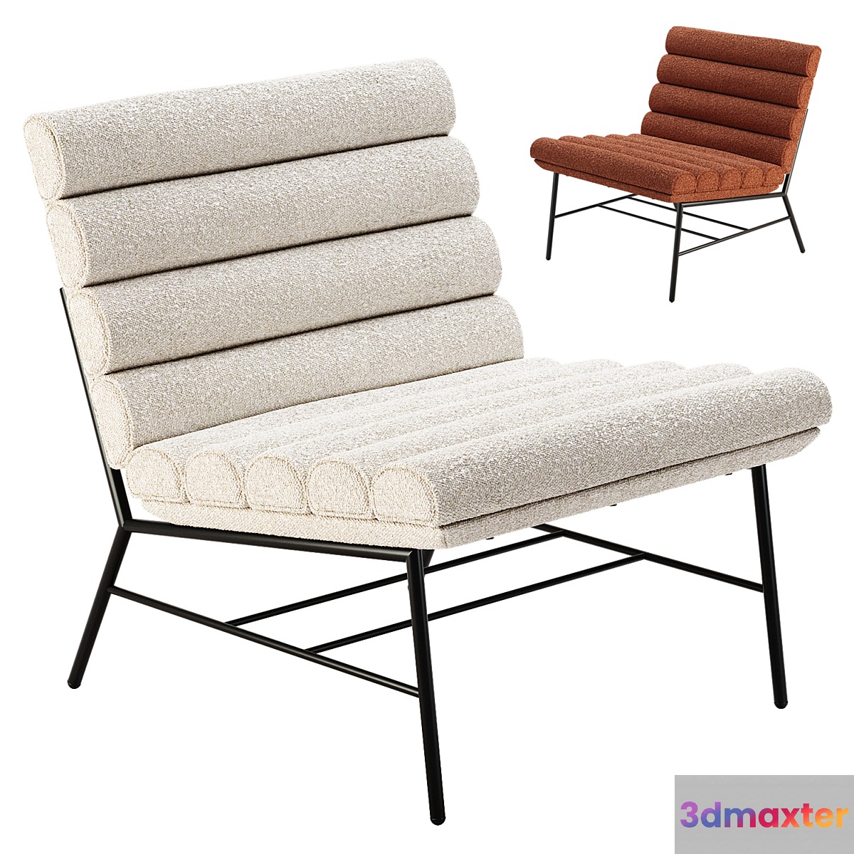 Pan Flute Armchair by Saba Italia - No.2 3D Max