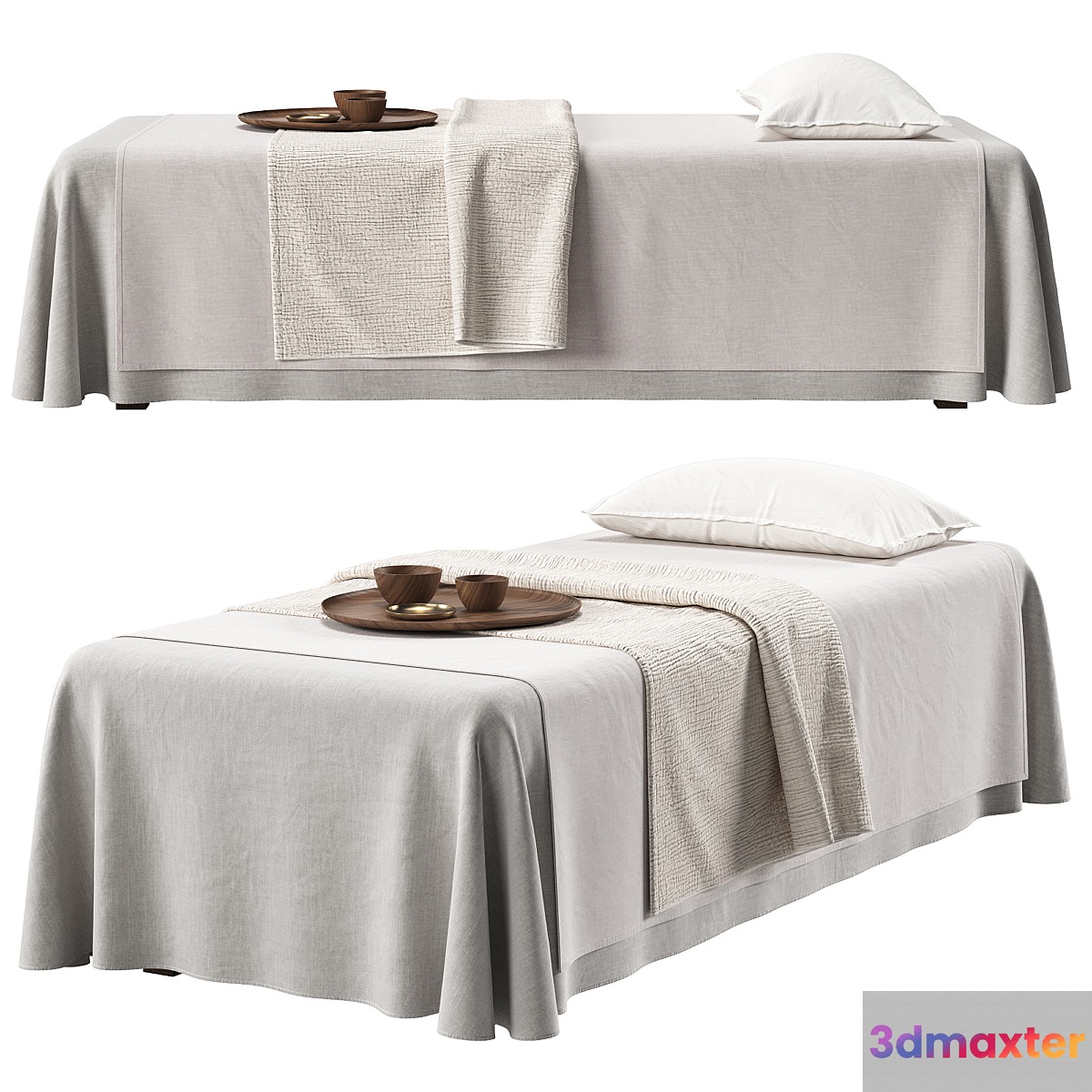 Spa Massage Table 3D Max