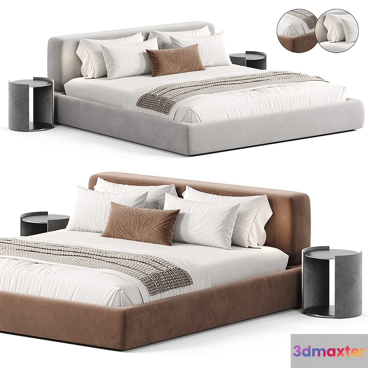 Atom Slow Bed 3D Max