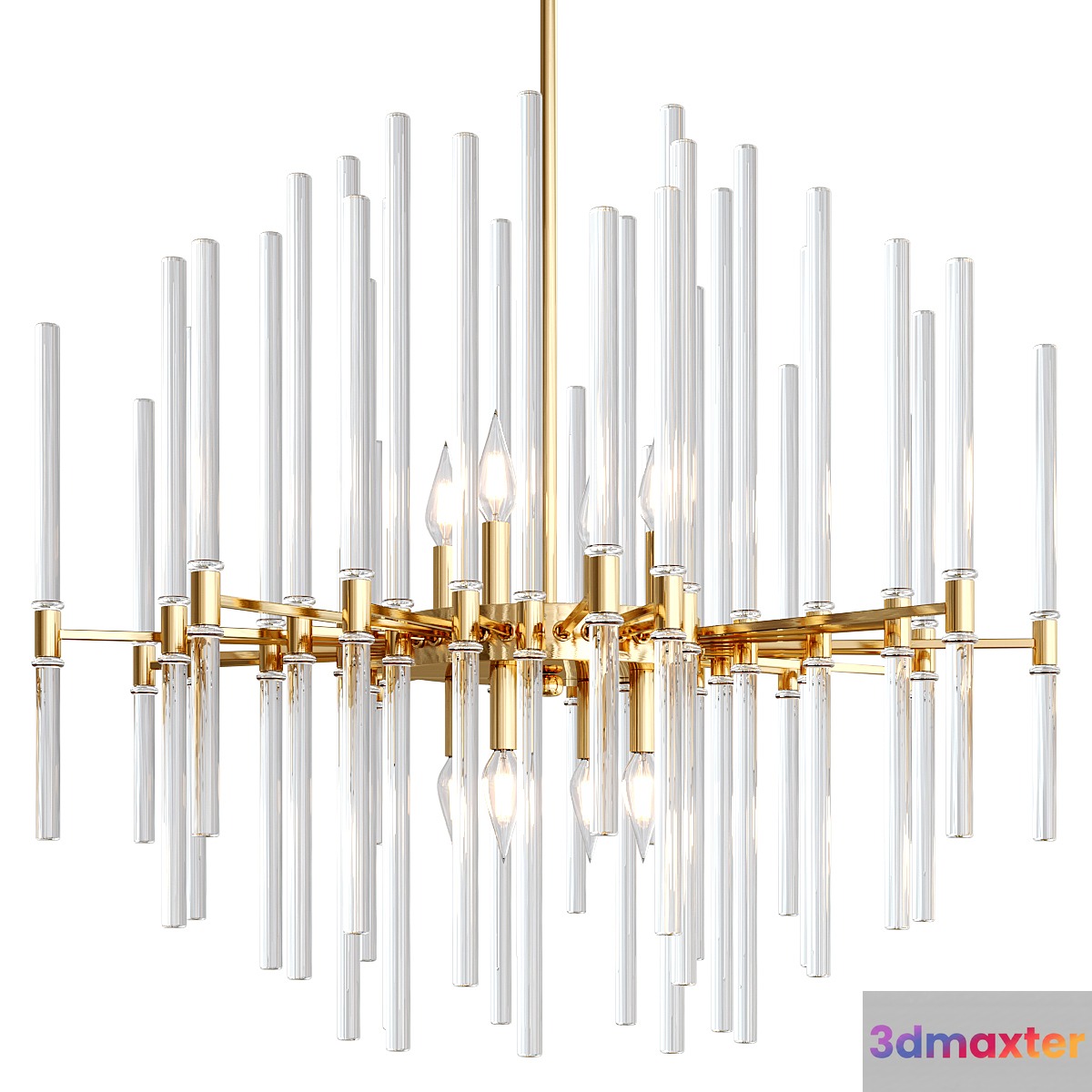 DIVINE Wide Chandelier 3D Max