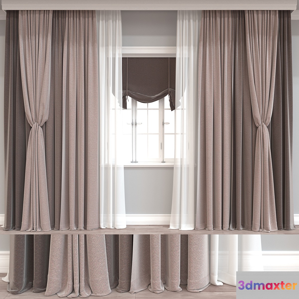 Curtain A894 3D Max