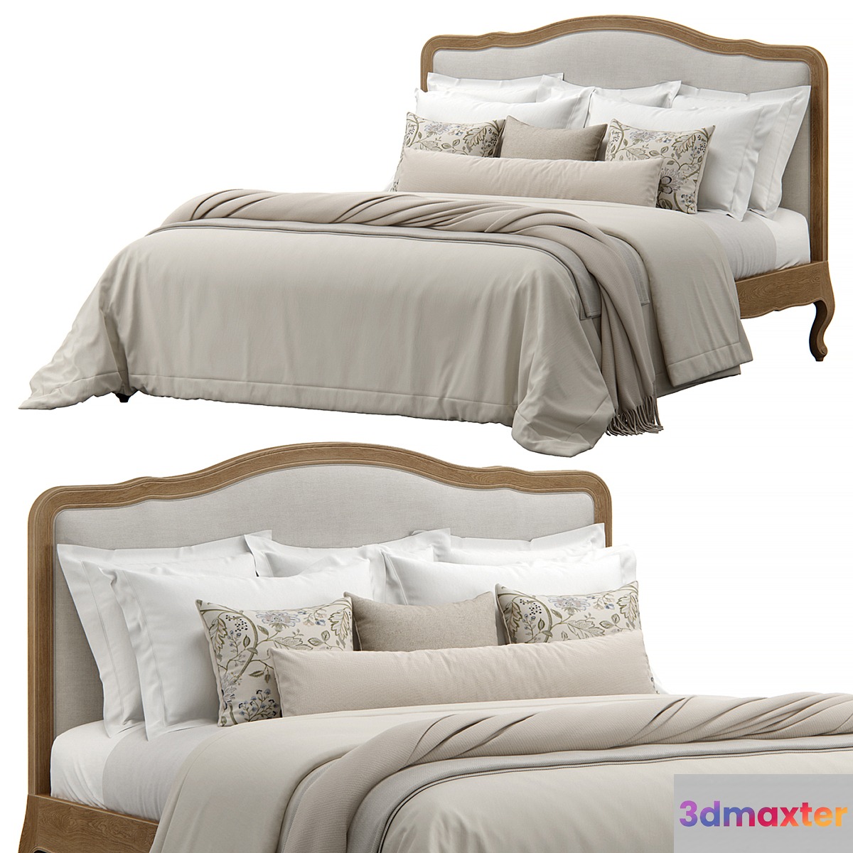 Grace Bed 3D Max