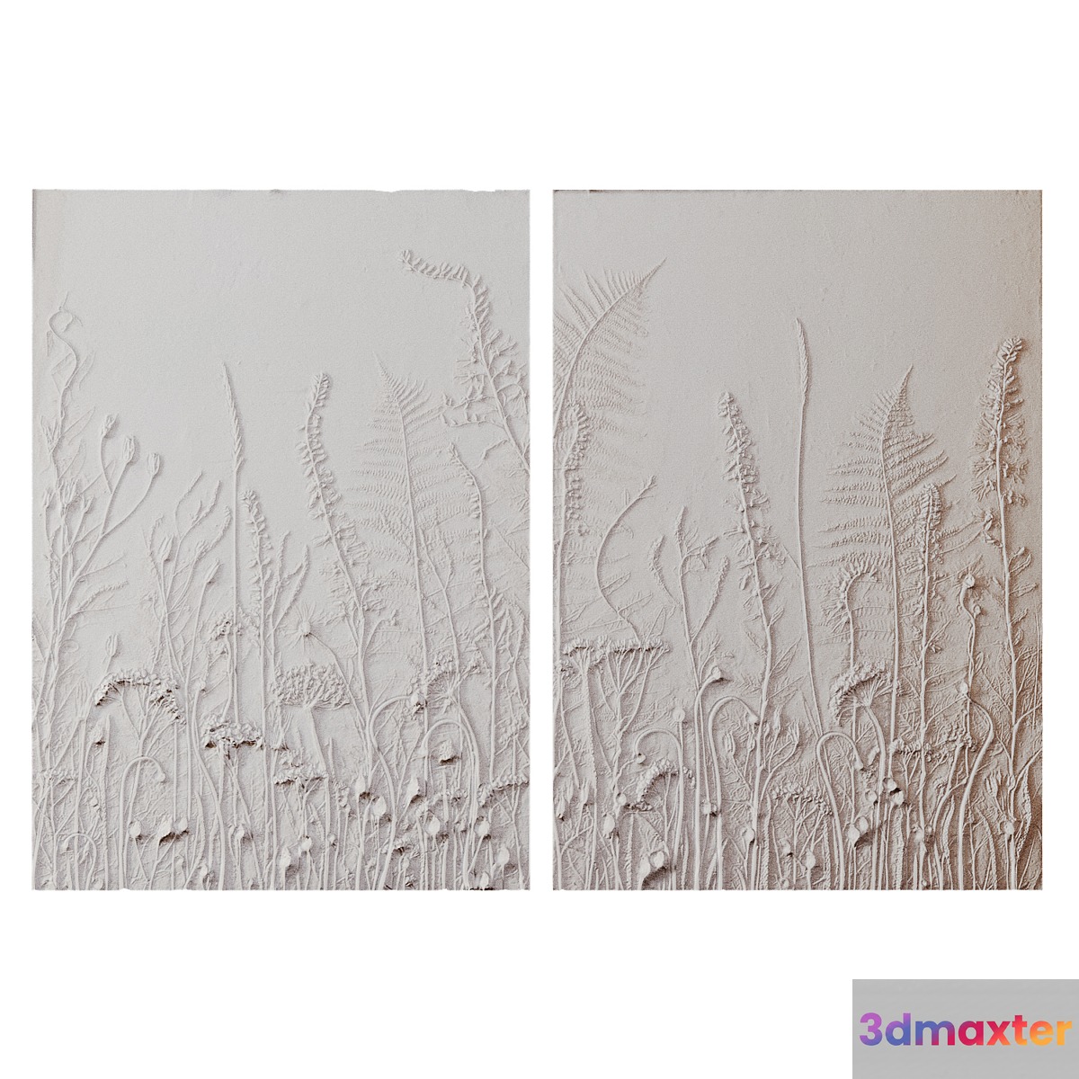 Decorative gypsum panel 9 3D Max