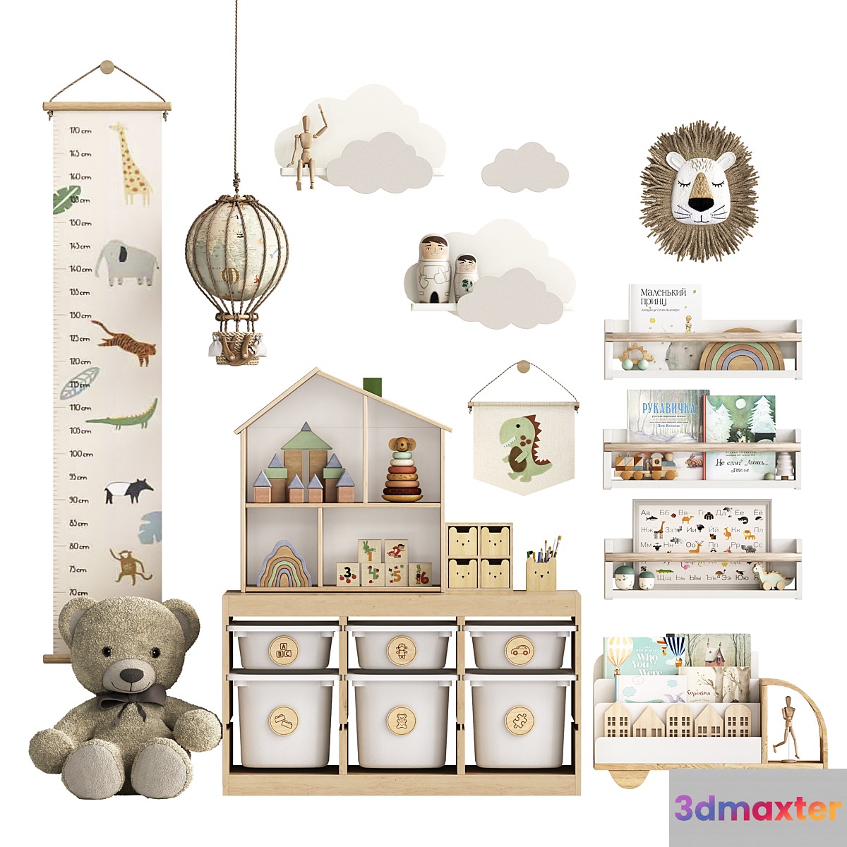 Toys decor and furniture for the children's room 13 3D Max