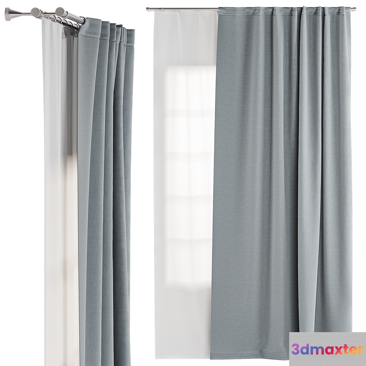 Curtains 01 3D Max