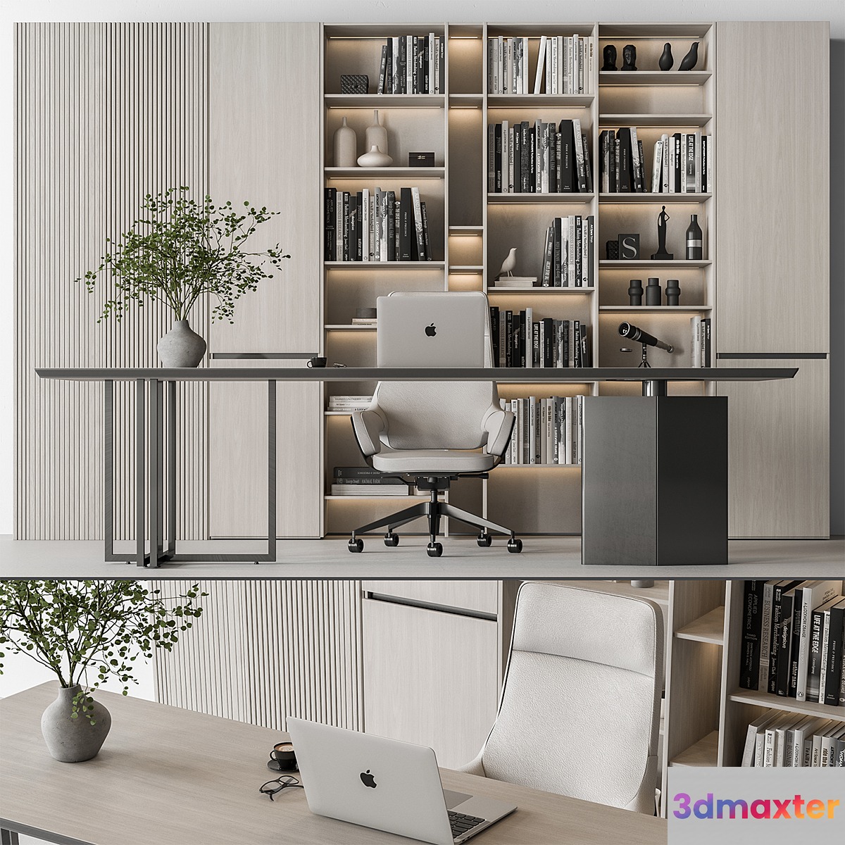 Boss Desk - Office Furniture 615 3D Max