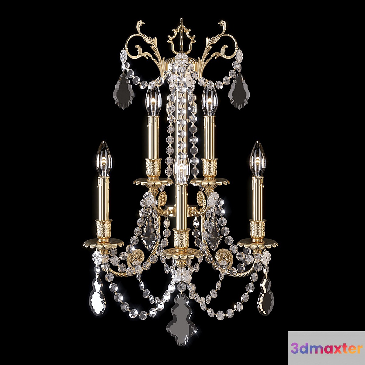 Badari Classica Wall Sconce A8-784_5 3D Max