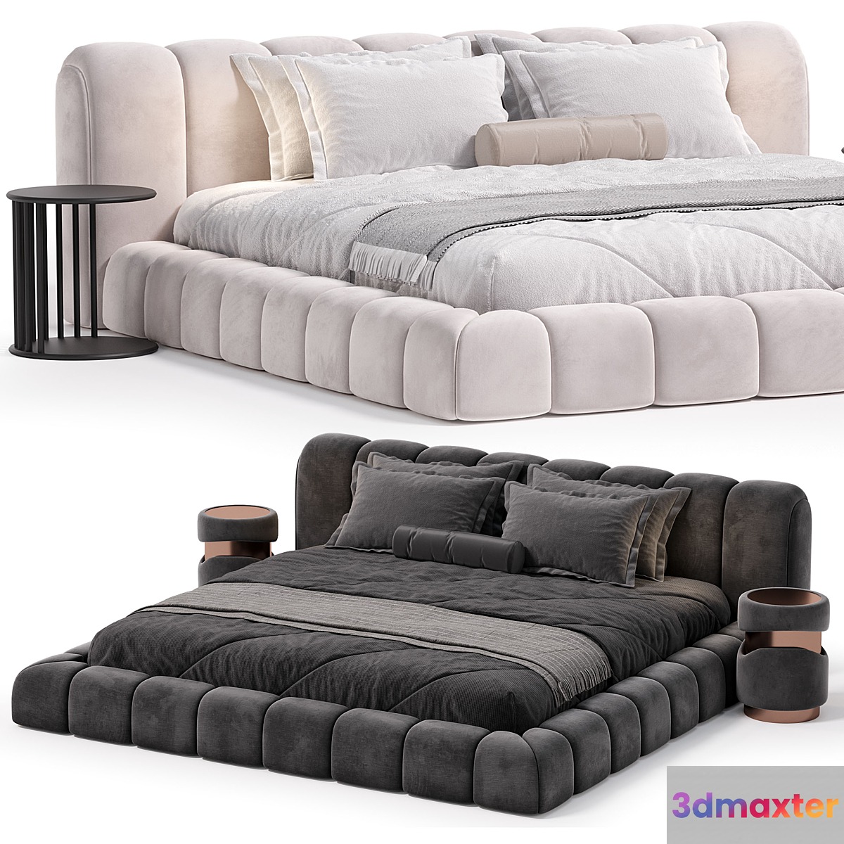 DERMY Bed 3D Max