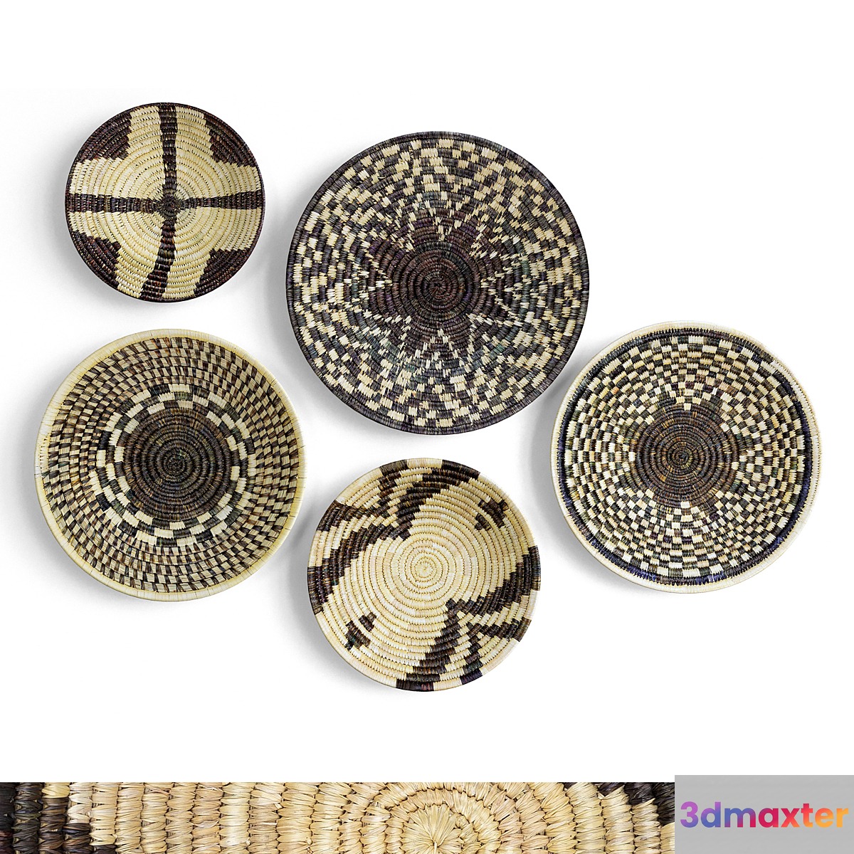Surya Dastkar wicker plate 3D Max