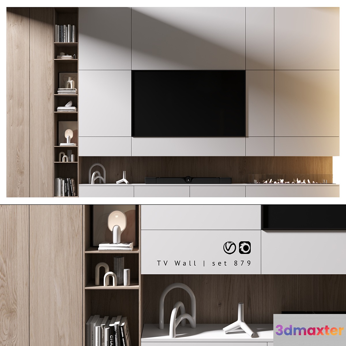 TV Wall | set 979 3D Max