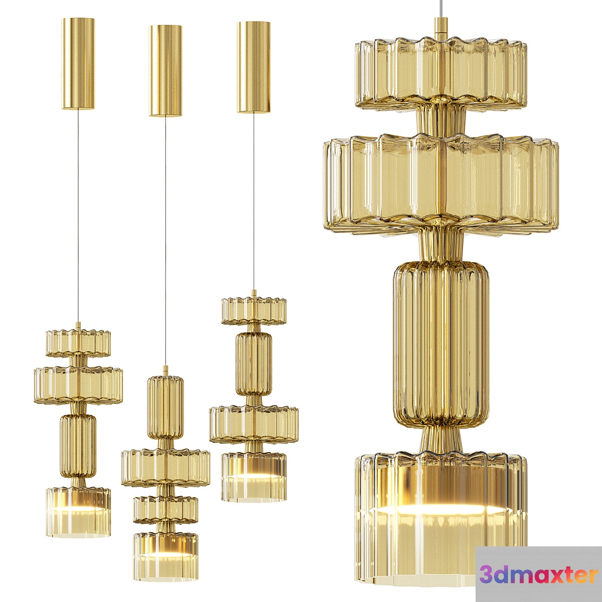 Level pendant lamp 3D Max