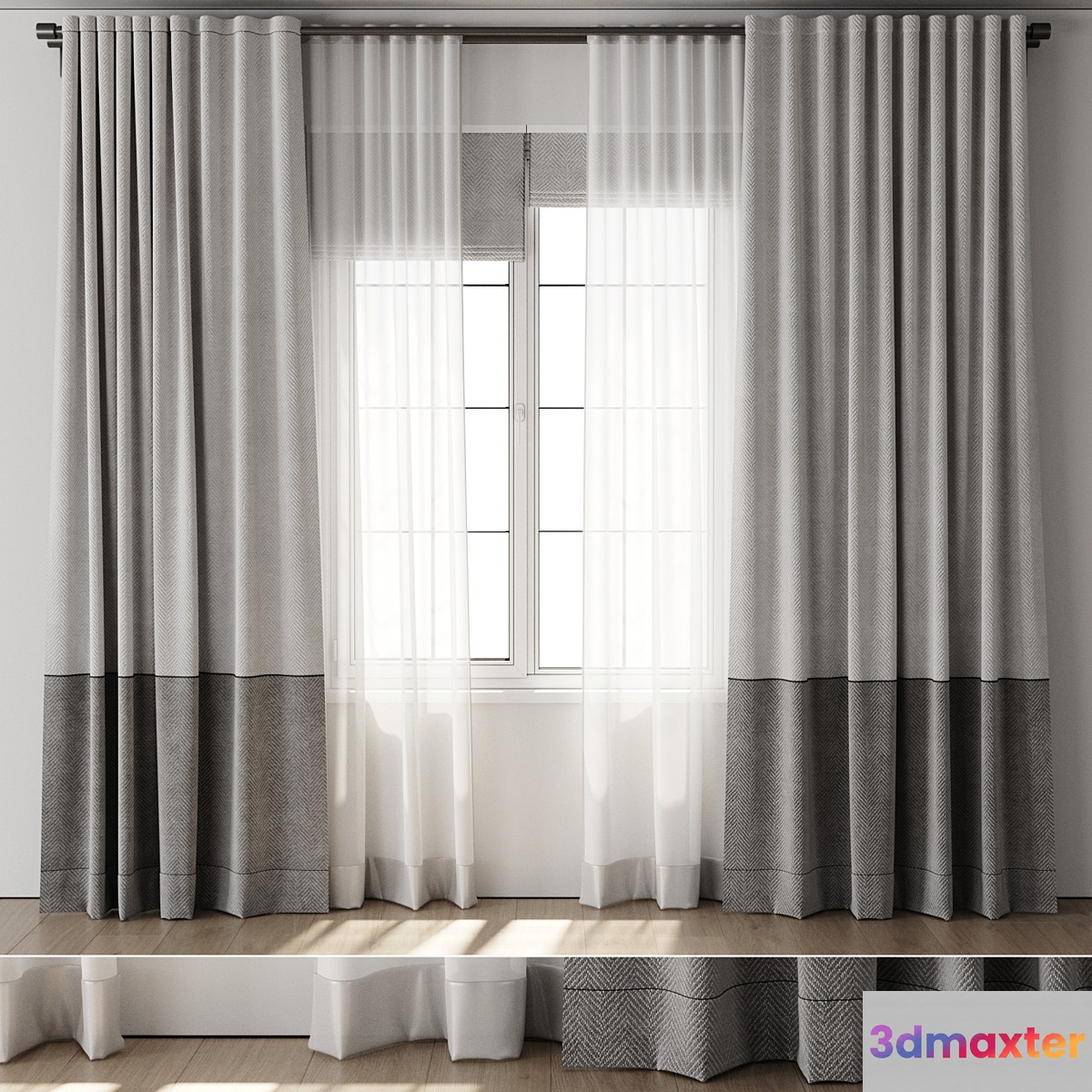 Curtain for Interior 135 3D Max
