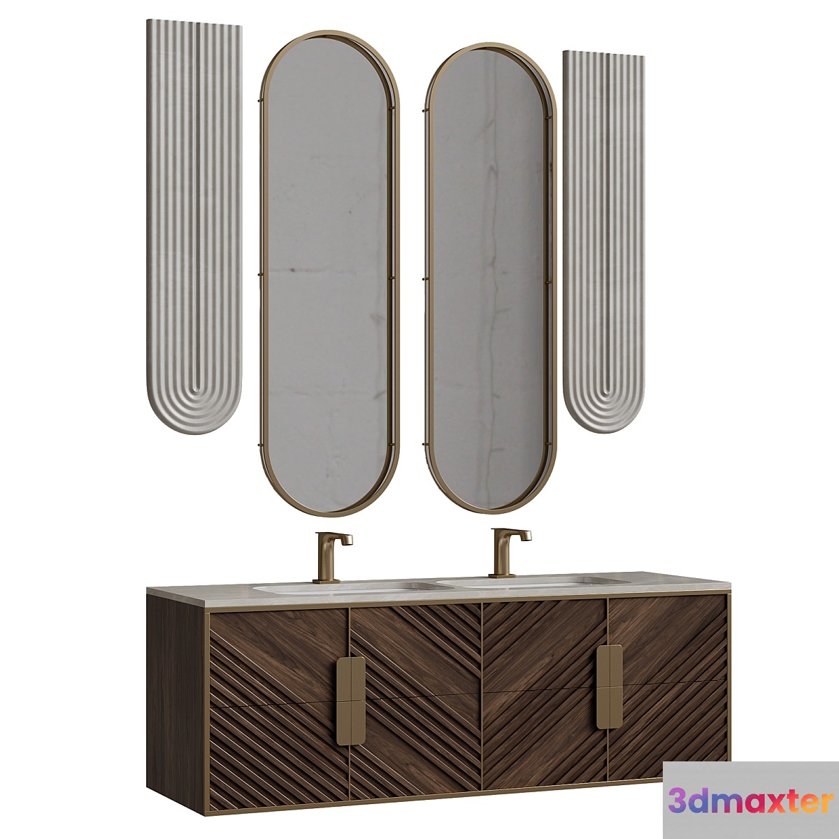 Bathroom Furniture Set 10 3D Max