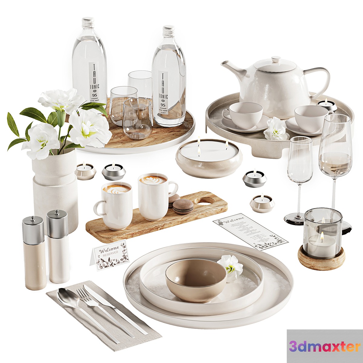 Tableware MA set 33 3D Max