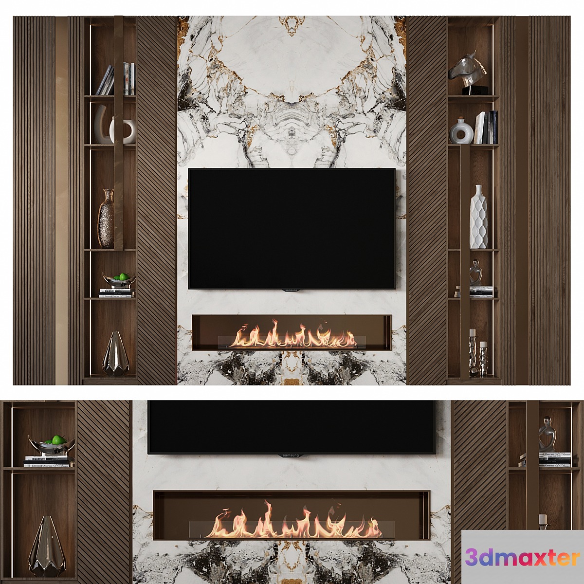 TV Wall 55 3D Max