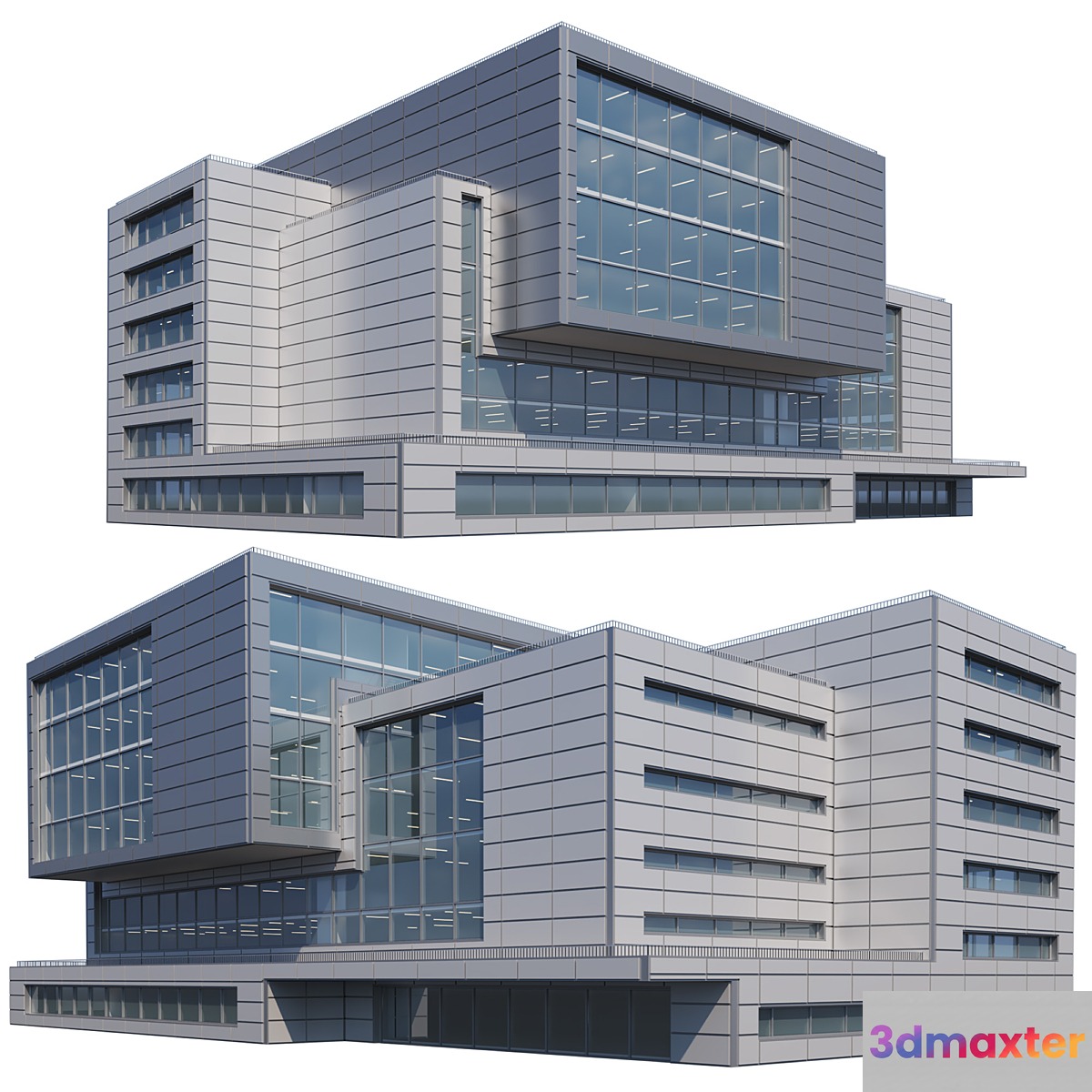 Modern building 0002 3D Max