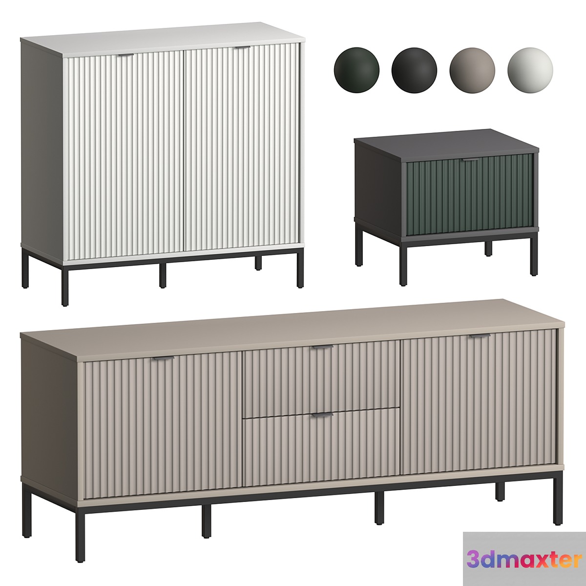 Cabinet Travis-1 Divan.ru set1 3D Max