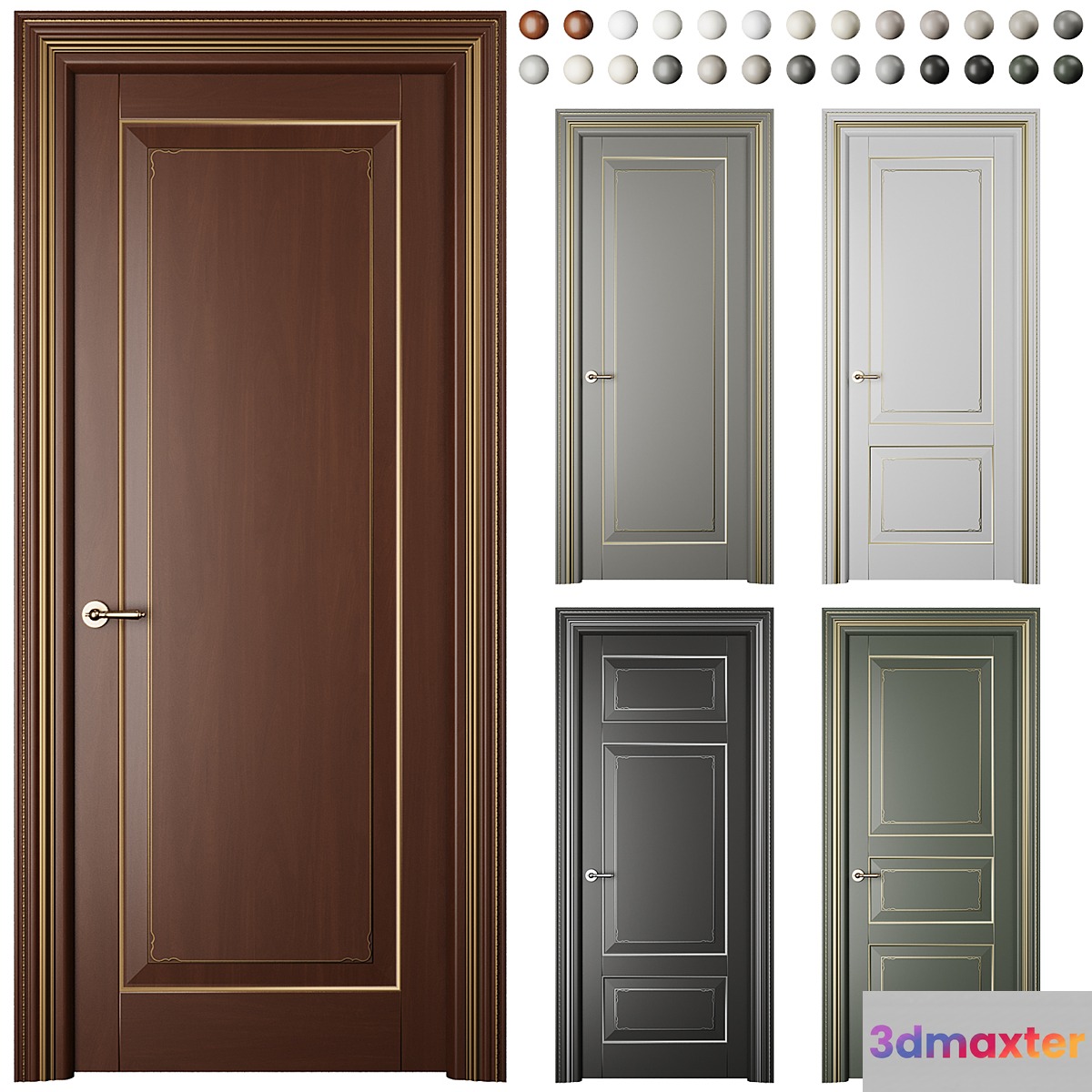 Interior door Royal 3D Max