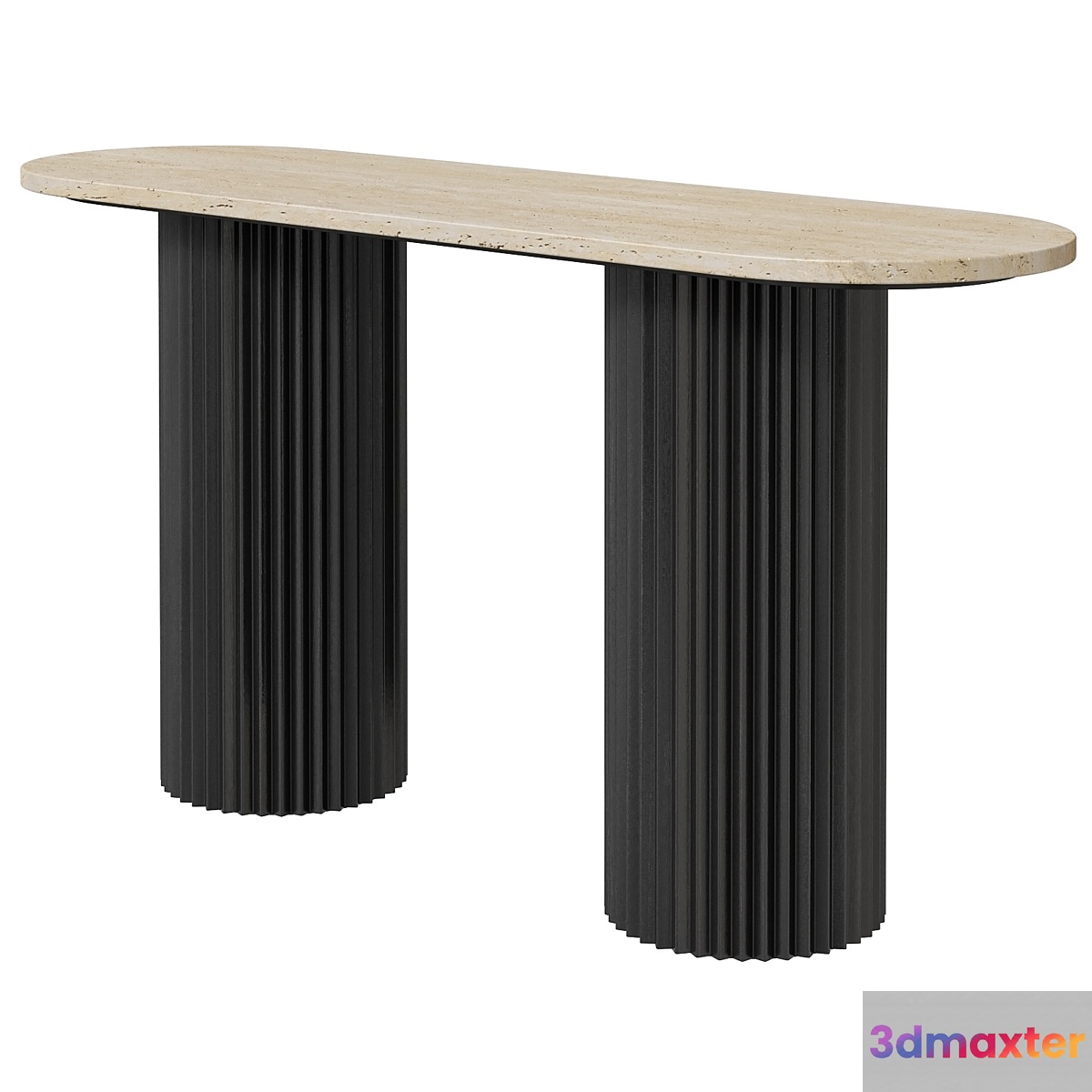 CFS Hampton fluted ribbed console 3D Max