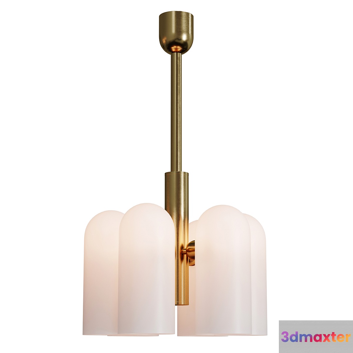 CEILING LIGHT ODYSSEY 3 LACQUERED BURNISHED BRASS 3D Max