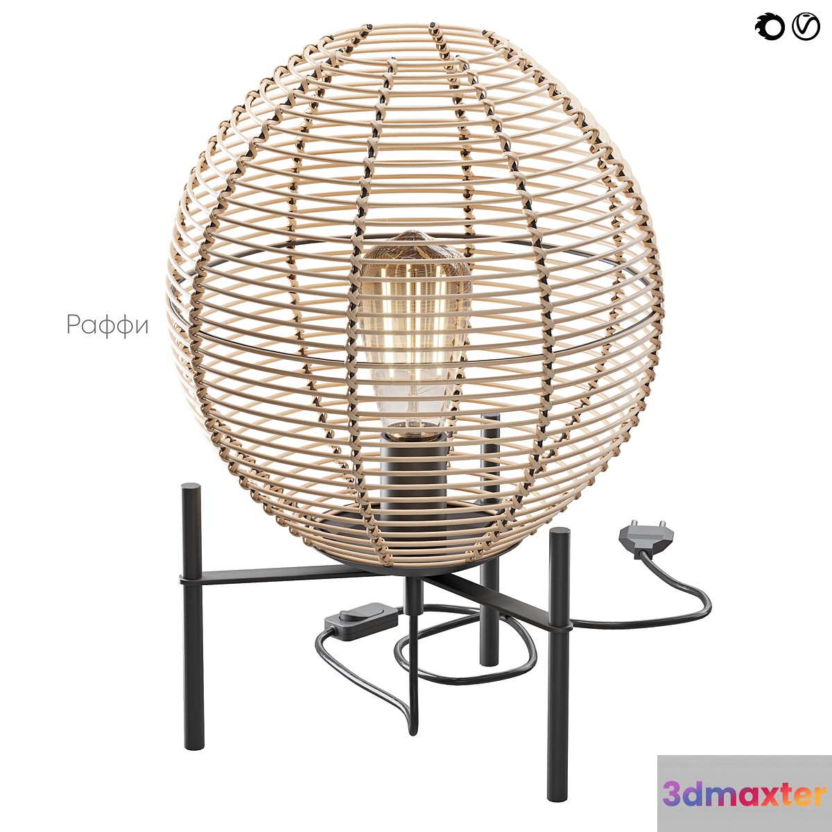 Table lamp Raffi Divan.ru 3D Max