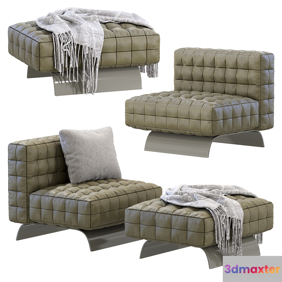 Minotti TWIGGY Armchair 3D Max