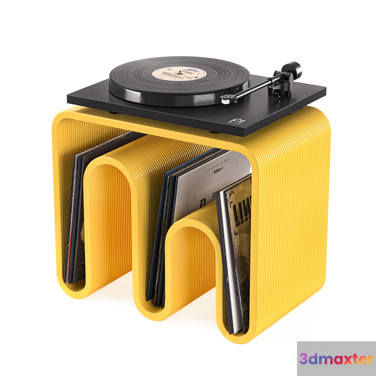 Vinyl turntable Rega Planar1 Black 3D Max