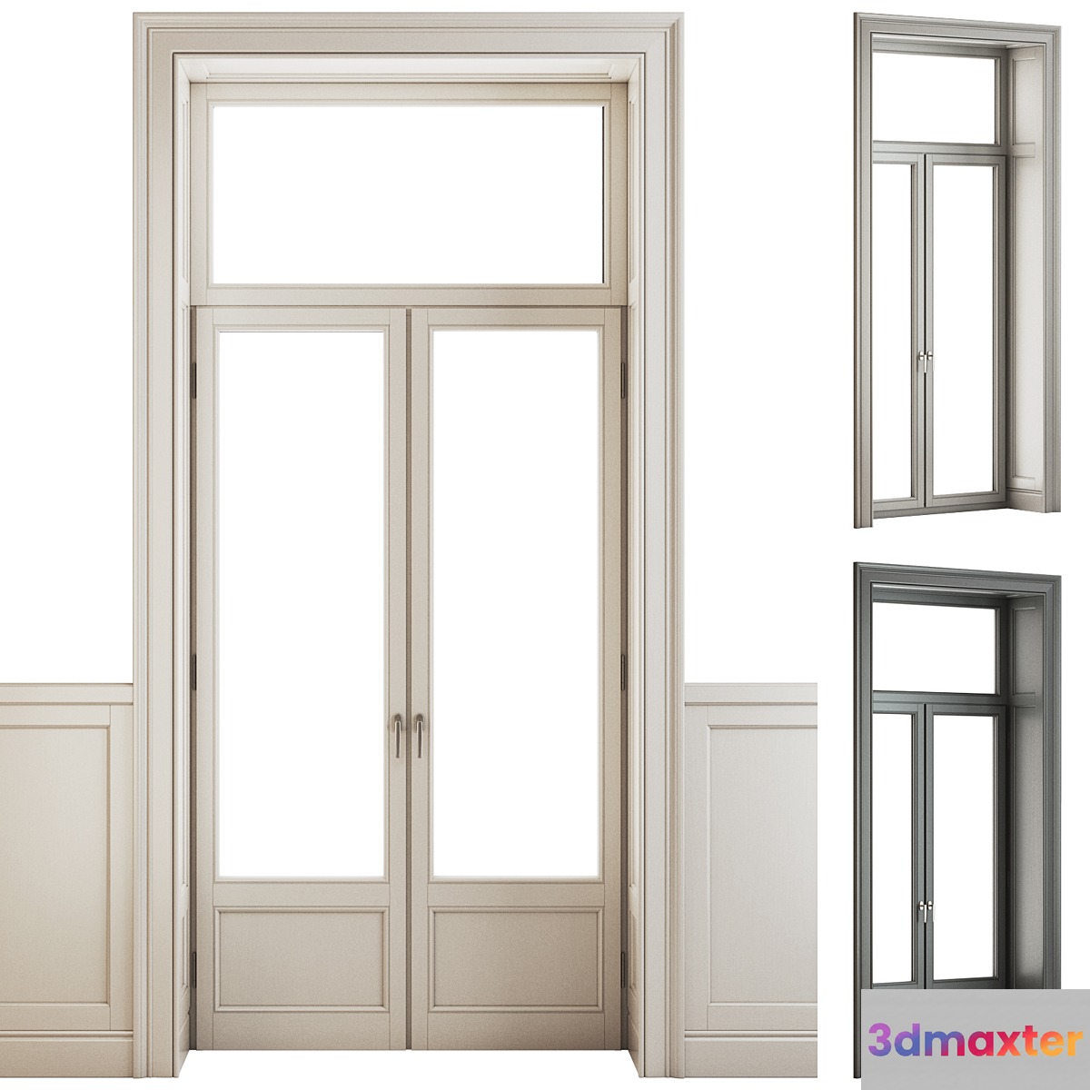 Classical Window_Door 3D Max