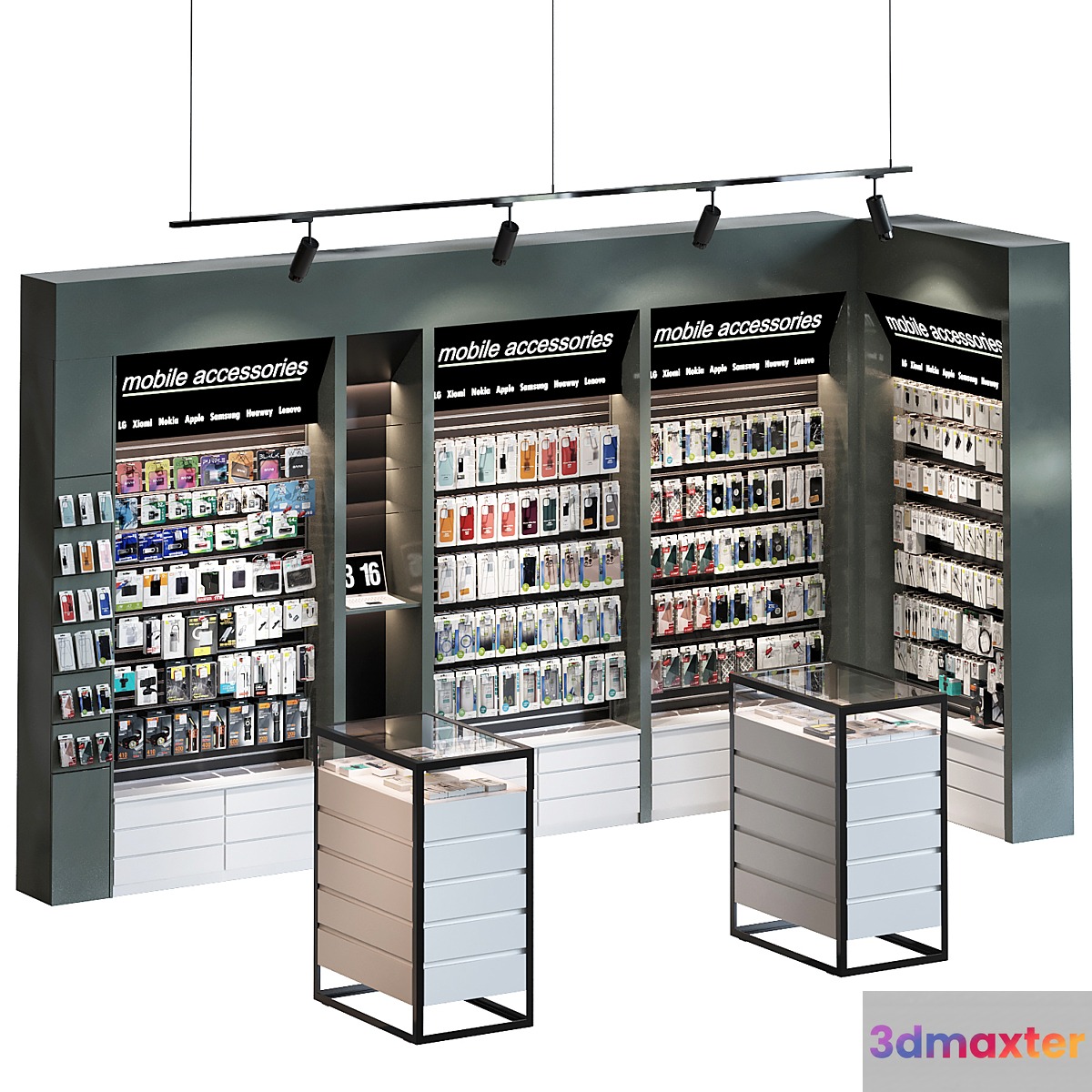 Mobile store accessories 3D Max