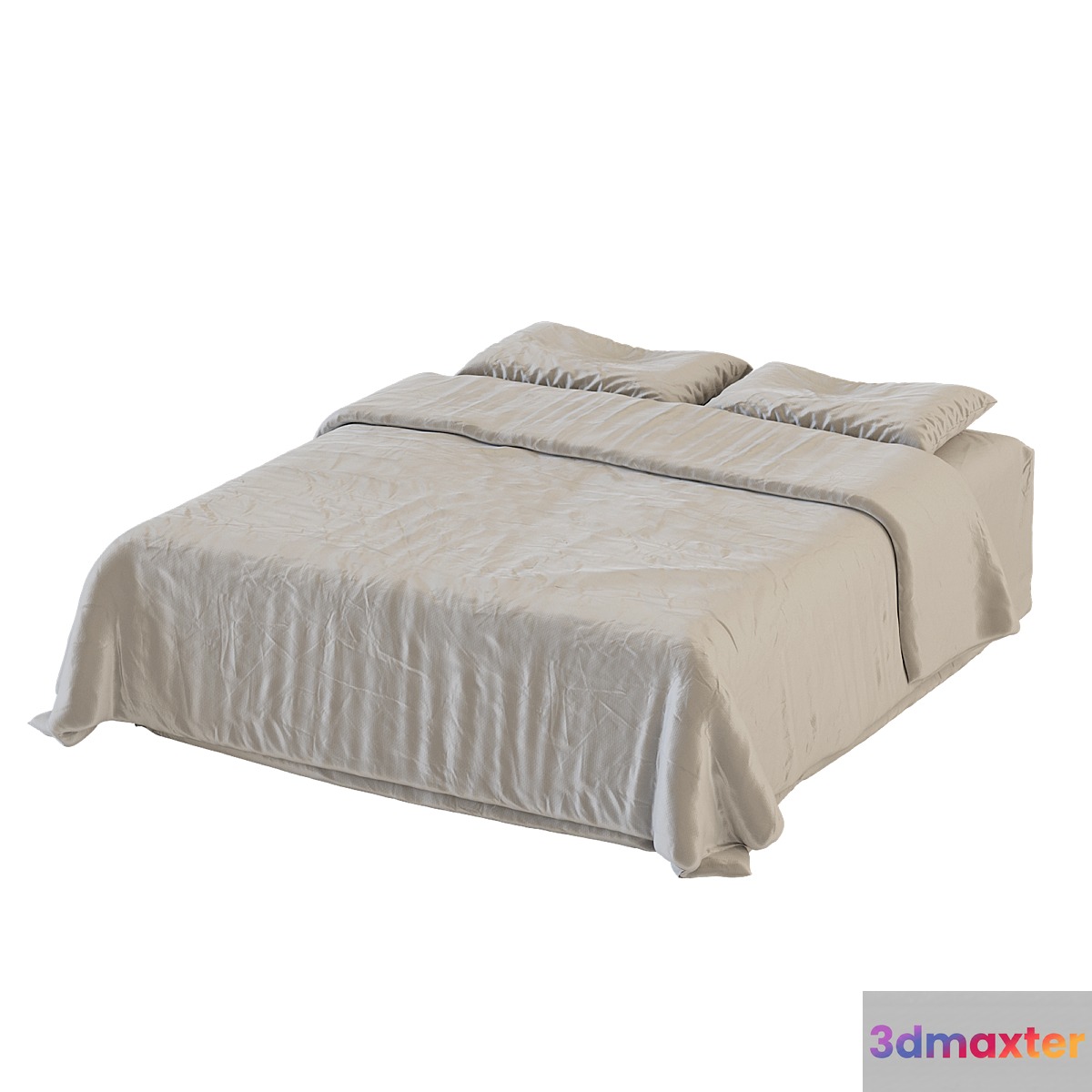 Bed linen 01 3D Max