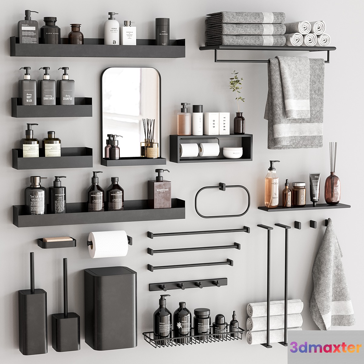 Bathroom Accessories 102 3D Max
