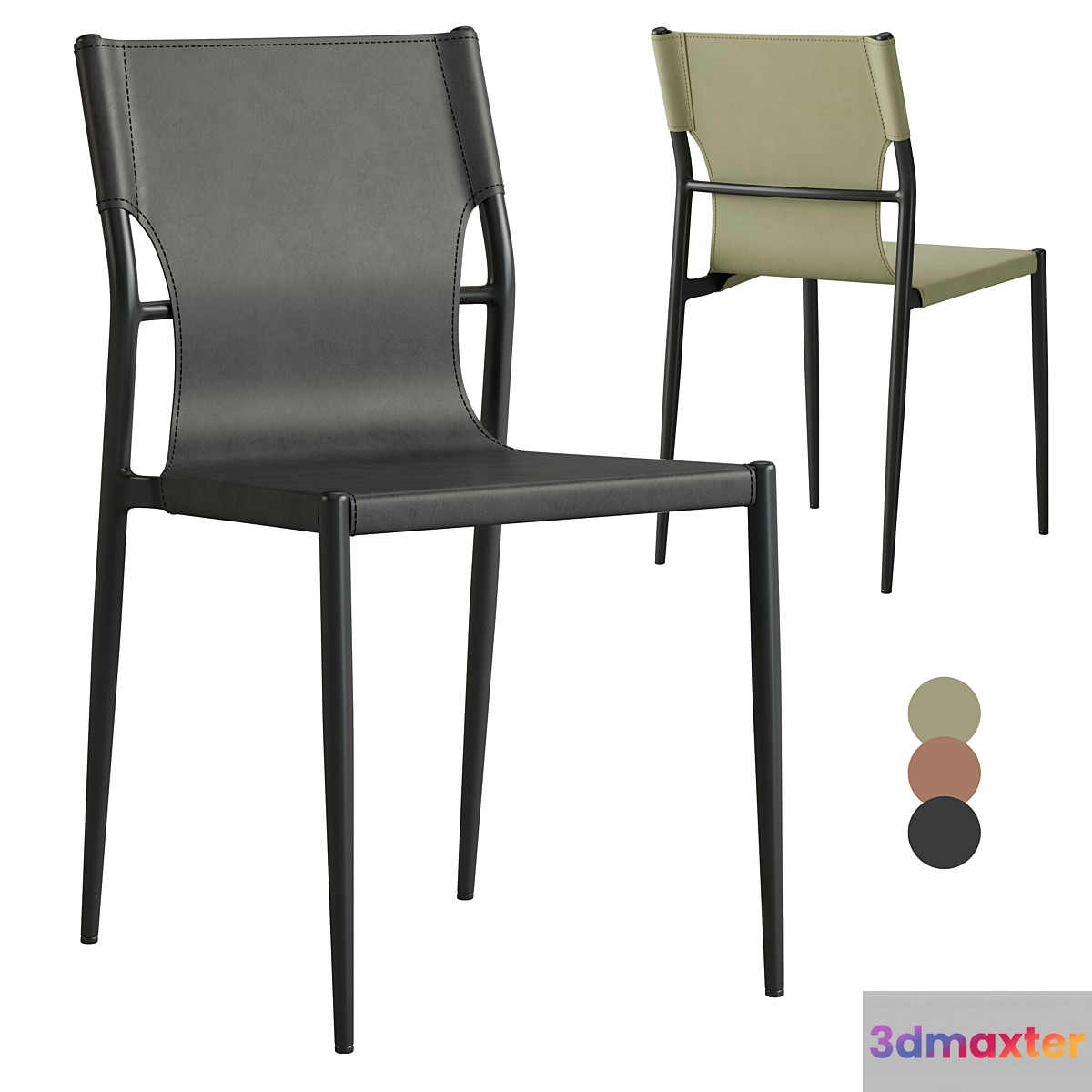 West dining chair 3D Max