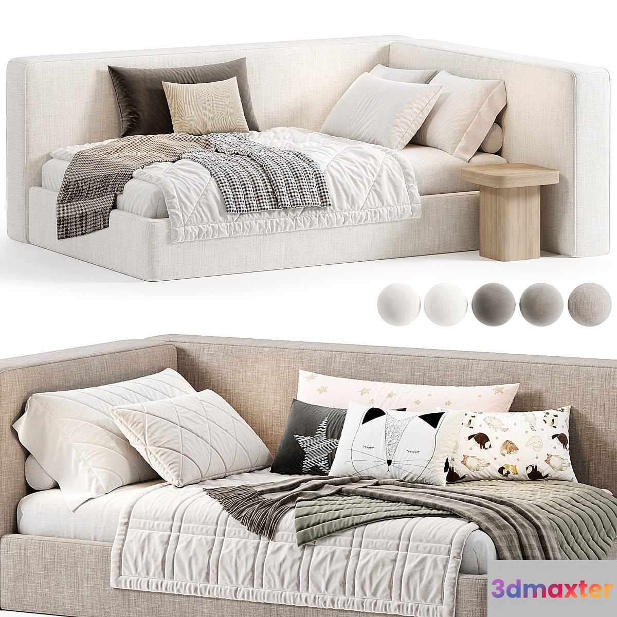 Monti Kids Bed By Bedsone 3D Max