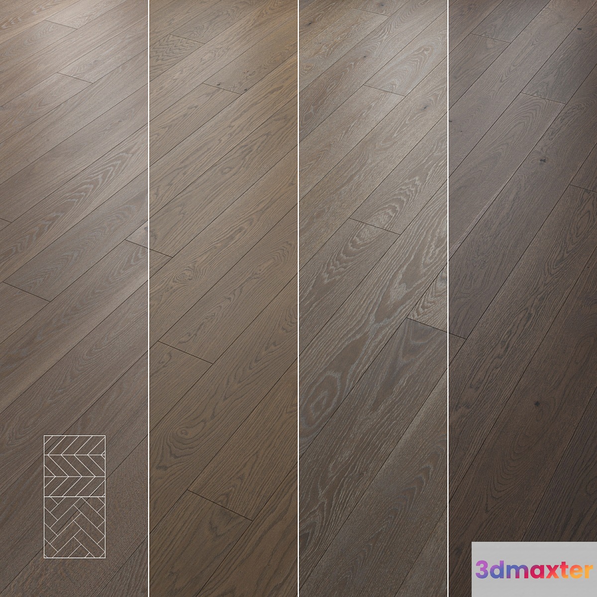 Herringbone parquet chevron s8 3D Max